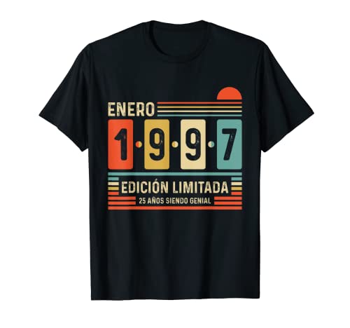 Consigue ahora 25 Años Cumpleaños Enero 1997 Leyenda Regalo 25 Cumpleaños Camiseta Top Precio 2025 | regaloscumple.com
