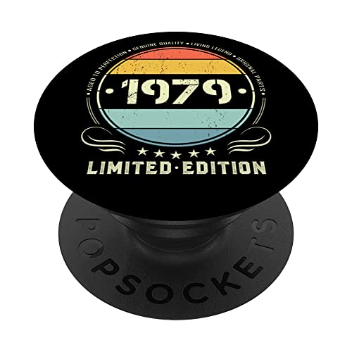 Comprar 1979 Edición limitada 1979 cumpleaños Popsocket para mujeres Cumpleaños y hombres PopSockets PopGrip Intercambiable Ofertas 2024 | regaloscumple.com