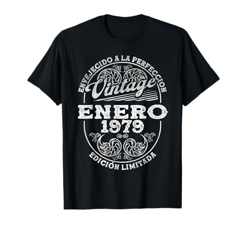 Comprar Enero 1979 Vintage - 45 Promoción Años Regalo Cumpleaños Hombre Camiseta Ofertas 2024 | regaloscumple.com