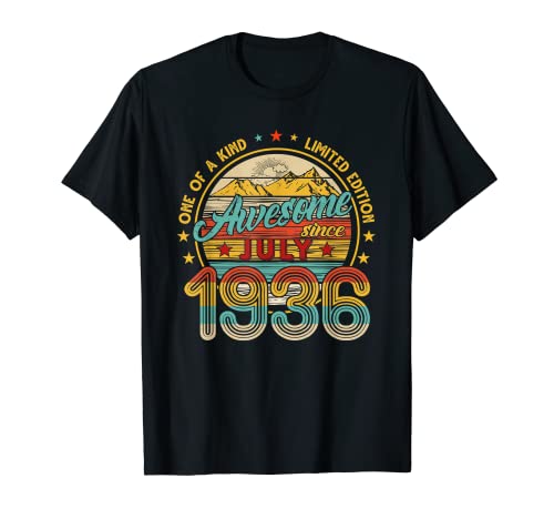 Comprar Catálogo 85 Cumpleaños Decoración Julio 1936 Hombres Mujeres 85 Años Camiseta Rebajas 2024 | regaloscumple.com