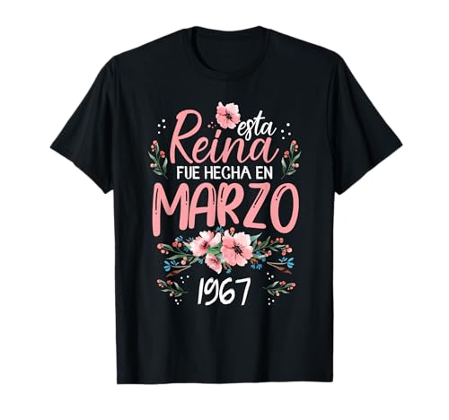 Consigue ahora Hecha En Marzo 1967 BlackFriday Mujer Regalo 57 Años Cumpleaños Camiseta Ofertas 2024 | regaloscumple.com