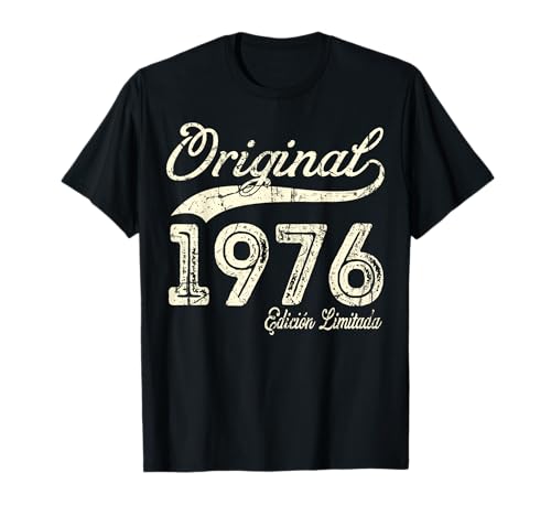 Consigue ahora Original 1976 Catálogo 48 Años Cumpleaños Hombre Fabricado En 1976 Camiseta Top Precio 2024 | regaloscumple.com