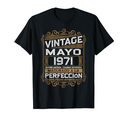Oferta Mayo Vintage 52 Cumpleaños Camiseta