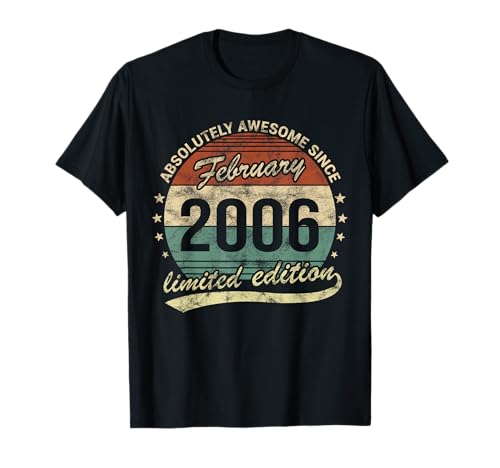 Comprar 18 Cumpleaños Impresionante Febrero Navidad 2006 Chico Chica Camiseta Top Precio 2024 | regaloscumple.com
