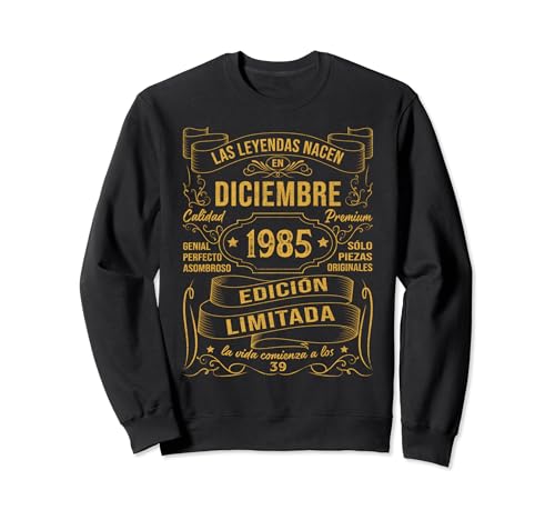 Comprar Regalo Hombre 39 Años Las Leyendas Nacen En Febrero 1985 Ideas para regalar Sudadera Top Precio 2024 | regaloscumple.com