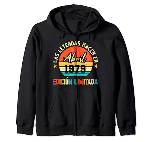 Comprar Las Cumpleaños Leyendas nacen en Abril 1979 Cumpleaños 43 Sudadera con Capucha Rebajas 2025 | regaloscumple.com