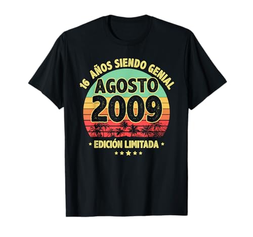 Comprar Navidad Agosto 2009 16 Años Niño Cumpleaños Regalo Agosto 2009 Camiseta Rebajas 2024 | regaloscumple.com