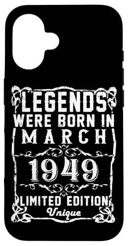 Comprar Carcasa para iPhone 16 Cumpleaños Marzo 1949 Edición Limitada Navidad Regalo March 1949 Rebajas 2024 | regaloscumple.com