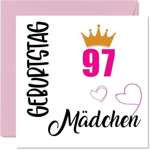 Comprar Stuff4 Tarjeta cumpleaños 97 – Tarjeta cumpleaños para Promoción niña – 97 tarjeta cumpleaños para mujeres y mujeres 145 mm noventa y siete noventa y siete tarjetas felicitación regalo Ofertas 2024 | regaloscumple.com