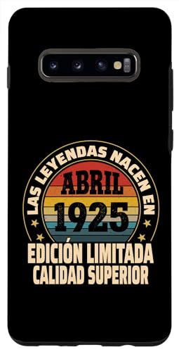 Comprar Carcasa para Galaxy S10+ Edición Limitada Abril 1925 Ideas para regalar - Cumpleaños 99 Años Top Precio 2024 | regaloscumple.com