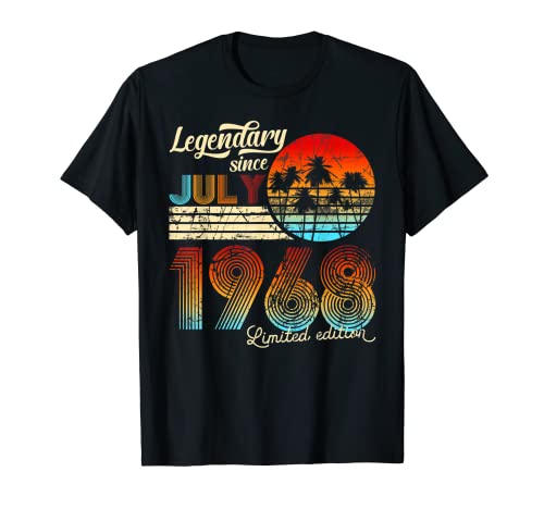 Comprar Cumpleaños Legendary Cumpleaños Since julio 1968 regalo. Camiseta Rebajas 2024 | regaloscumple.com