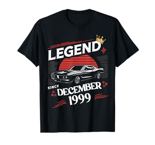 Comprar Una leyenda nació en diciembre 1999 Impresionante cumpleaños hombre Catálogo niño Camiseta Rebajas 2025 | regaloscumple.com