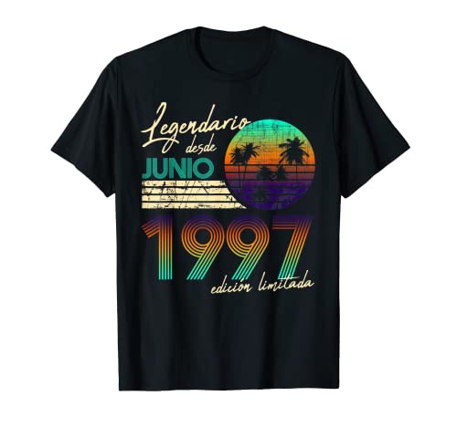 Comprar Cumpleaños Hombre Regalos Catálogo Legendario Desde Junio 1997 Camiseta Top Precio 2024 | regaloscumple.com