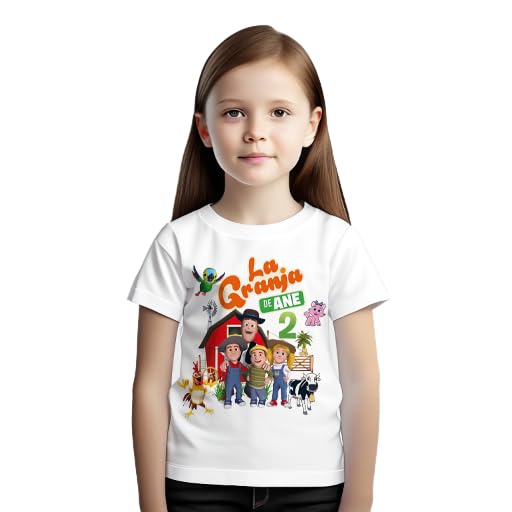 Comprar Camiseta Personalizada Cumpleaños animales Promoción granja (1/2 años) Ofertas 2025 | regaloscumple.com