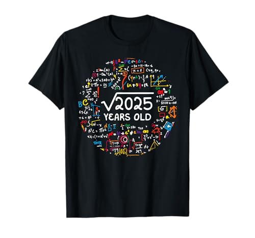 Comprar Cumpleaños Raíz cuadrada 2025 45 años cumpleaños oficial adolescente Camiseta Top Precio 2025 | regaloscumple.com