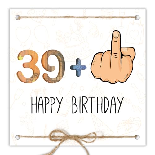 Consigue ahora BOFUNX Tarjeta Regalo Dinero Tarjeta Felicitación Cumpleaños 40 Años Regalos para Regalar Dinero Embalaje para Meter Dinero Tarjeta Divertida 39+1 para Feliz Cumpleaños a Familias Amigos Rebajas 2024 | regaloscumple.com