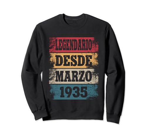 Comprar Legendario Desde Marzo 1935 - Cumpleaños 89 Años Sudadera Cumpleaños Top Precio 2024 | regaloscumple.com
