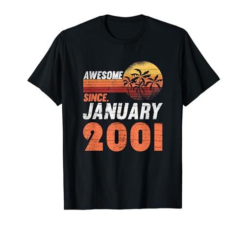 Comprar Cumpleaños enero 2001 Catálogo Camiseta Ofertas 2024 | regaloscumple.com