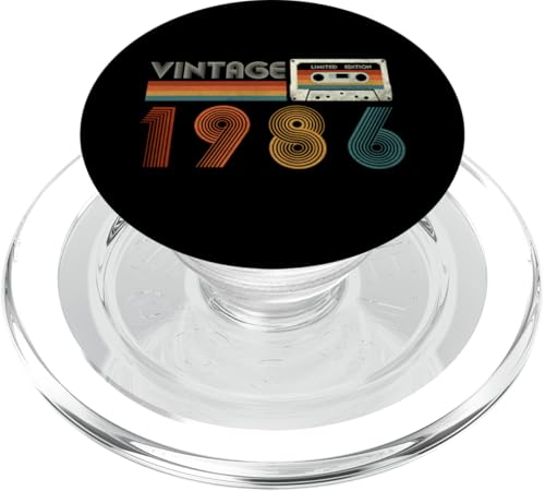 Consigue ahora Vintage 1986 Edición Limitada Retro Casete Cinta Cumpleaños 38 PopSockets Navidad PopGrip para MagSafe Top Precio 2025 | regaloscumple.com