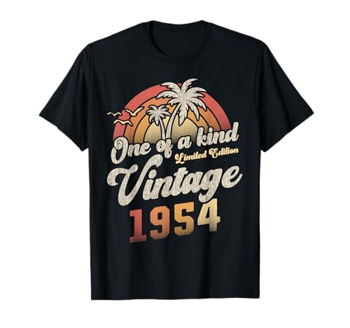 Consigue ahora Vintage Ideas para regalar 1954 Cumpleaños 71 Años Palmeras Retro Camiseta Top Precio 2024 | regaloscumple.com