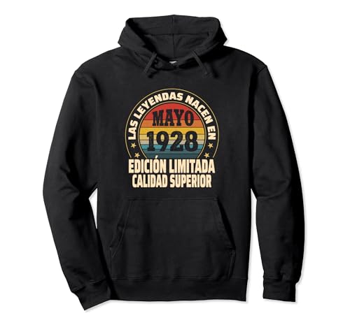 Comprar Edición Limitada Mayo 1928 - Cumpleaños 96 Años Sudadera con Capucha Catálogo Ofertas 2024 | regaloscumple.com