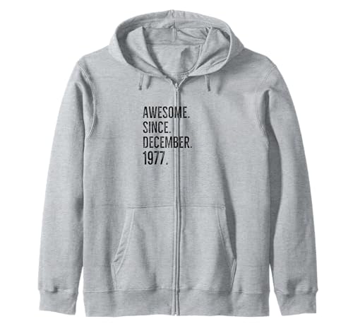 Comprar Impresionante idea cumpleaños edad desde diciembre 1977 Navidad Sudadera con Capucha Rebajas 2024 | regaloscumple.com