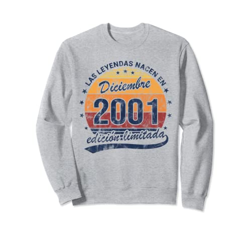 Comprar Leyendas Nacen Diciembre 2001 Cumpleaños Cumpleaños Vintage Sudadera Ofertas 2024 | regaloscumple.com