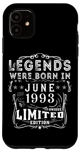 Comprar Carcasa para iPhone 11 Cumpleaños Junio 1993 Promoción Edición Limitada Regalo Legend June Ofertas 2024 | regaloscumple.com