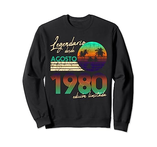Consigue ahora Cumpleaños Hombre Regalos Legendario BlackFriday Desde Agosto 1980 Sudadera Ofertas 2024 | regaloscumple.com