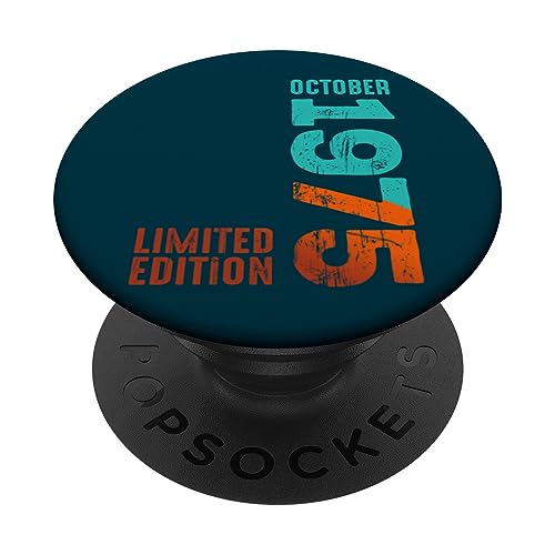 Consigue ahora 1975 Octubre 1975 Año 1975 Retro 1975 Regalos Edición Limitada 1975 PopSockets PopGrip Intercambiable Rebajas 2025 | regaloscumple.com