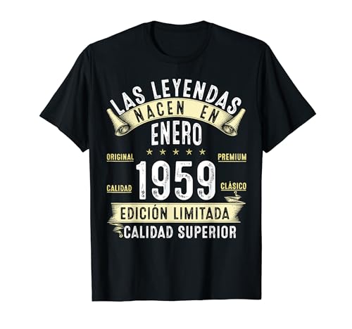 Oferta 65 Cumpleaños Leyendas en De Camiseta