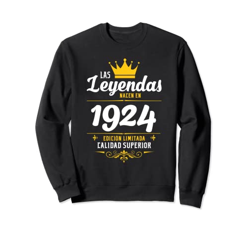 Consigue Promoción ahora Leyendas 1924 Años Cumpleaños Hombre Mujer Nacen En 1924 Sudadera Top Precio 2024 | regaloscumple.com