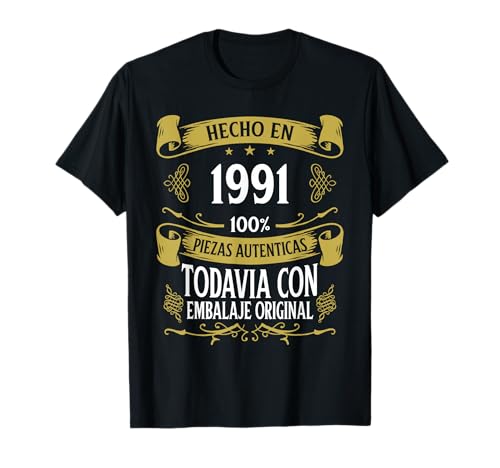 Consigue ahora 33 Años Cumpleaños Regalo Cumpleaños Hombre Hecho En 1991 Hombre 1991 Camiseta Rebajas 2024 | regaloscumple.com
