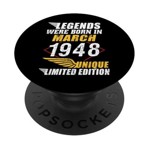 Comprar Cumpleaños Marzo 1948 Edición Limitada Regalo March Navidad 1948 PopSockets PopGrip Intercambiable Ofertas 2024 | regaloscumple.com