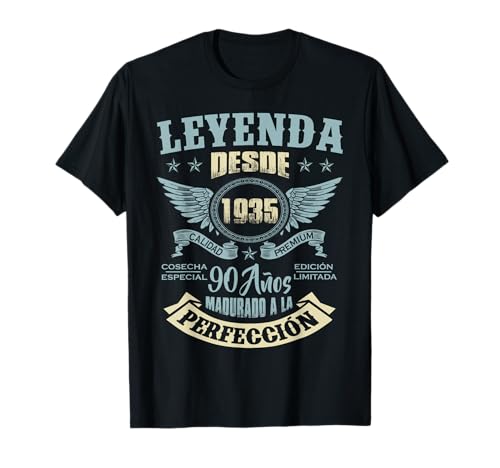 Consigue ahora Cumpleaños 90 Años Leyenda desde 1935 Camiseta Regalos Rebajas 2025 | regaloscumple.com