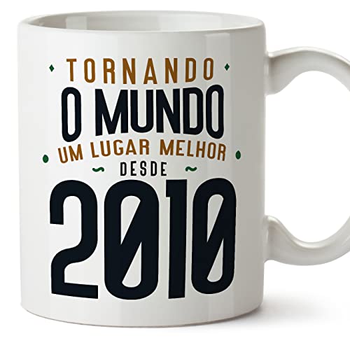 Comprar MUGFFINS Tazas 2010 Cumpleaños - En Portugués - Tornando o Mundo um Lugar Melhor - 11 oz / 330 ml - Regalo original y Regalos divertido Rebajas 2024 | regaloscumple.com