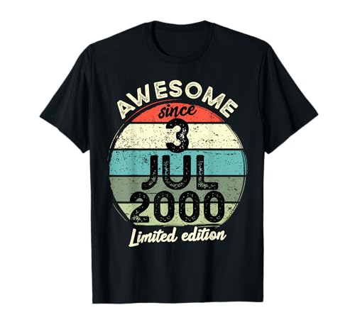Comprar 3 julio 2000 25 cumpleaños 25 Promoción años 2025 Cumpleaños Camiseta Rebajas 2025 | regaloscumple.com