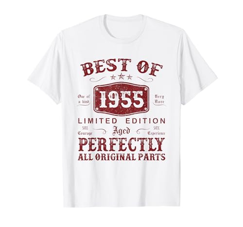 Comprar 70 Años Cumpleaños Hombre Regalos Best Of 1955 Decoración Divertido Camiseta Rebajas 2024 | regaloscumple.com