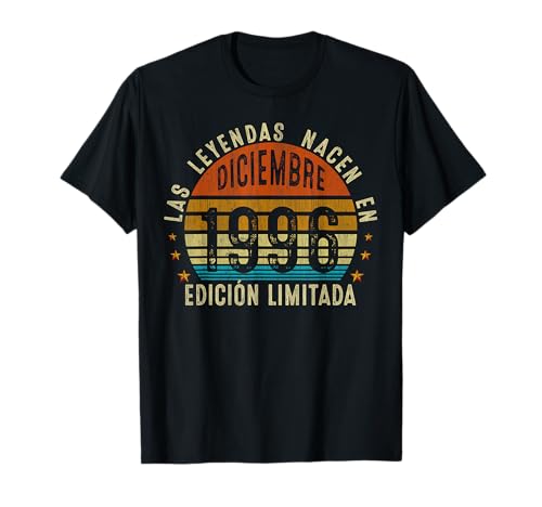 Consigue ahora Navidad 27 años Cumpleaños Hombre Regalo Diciembre 1996 Camiseta Top Precio 2024 | regaloscumple.com