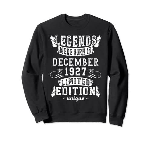 Consigue ahora Cumpleaños Diciembre Ideas para regalar 1927 Edición Limitada Regalo Vintage Sudadera Rebajas 2024 | regaloscumple.com