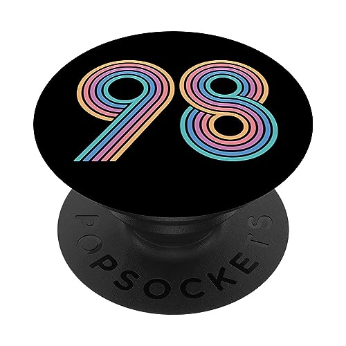 Consigue ahora Número 98 noventa y ocho aniversario hombres mujeres 98 Regalos cumpleaños PopSockets PopGrip Intercambiable Ofertas 2025 | regaloscumple.com