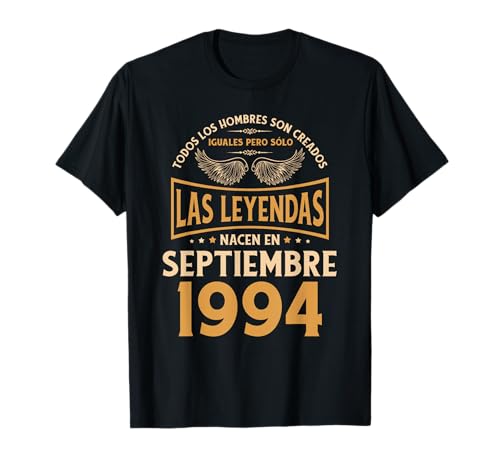 Consigue ahora Cumpleaños Hombre Regalos Las Leyendas Septiembre Cumpleaños 1994 Camiseta Ofertas 2025 | regaloscumple.com