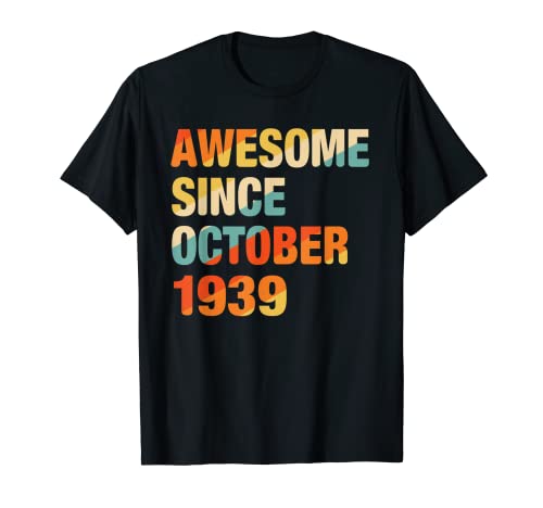 Consigue ahora Octubre 1939 82 años 82 Promoción cumpleaños regalo vela gráfico Camiseta Top Precio 2025 | regaloscumple.com