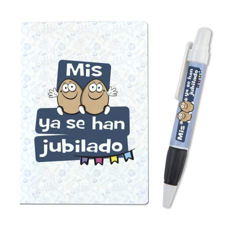Comprar Cumpleaños Libreta A-6 + Boli "Mis huevos ya se han jubilado" mundohuevo Ofertas 2025 | regaloscumple.com