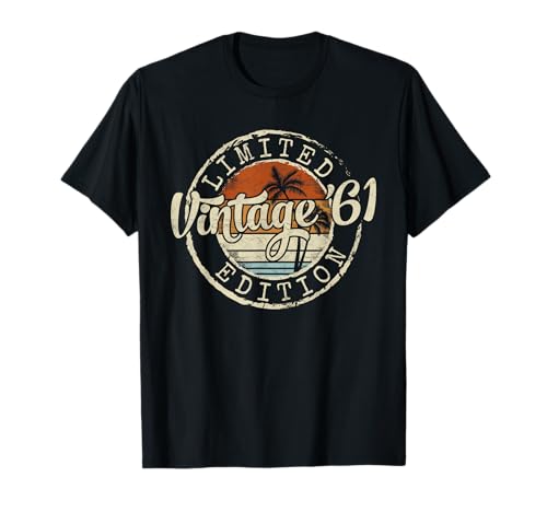 Comprar Vintage Ideas para regalar 1961 64th Birthday Gifts For Men Women 64 Year Old Camiseta Rebajas 2025 | regaloscumple.com