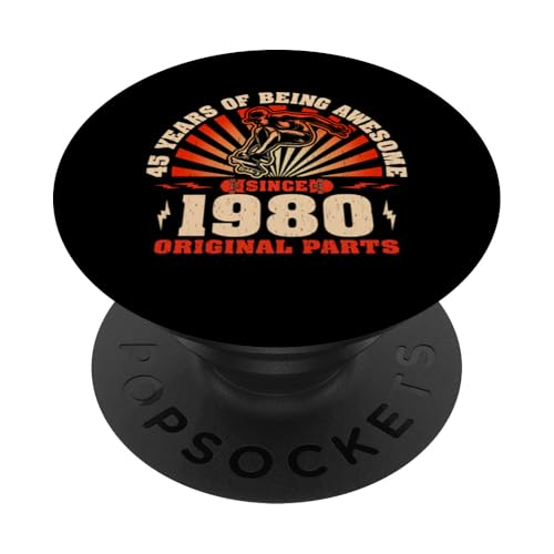 Comprar 45 Cumpleaños 45 Skaters un año nacidos en 1980 Regalos PopSockets PopGrip Adhesivo Rebajas 2025 | regaloscumple.com