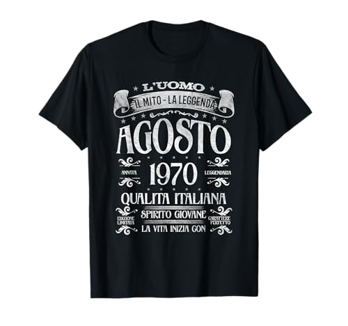 Consigue ahora Leyenda nacida en agosto 1970 - 51 Promoción cumpleaños Camiseta Rebajas 2024 | regaloscumple.com