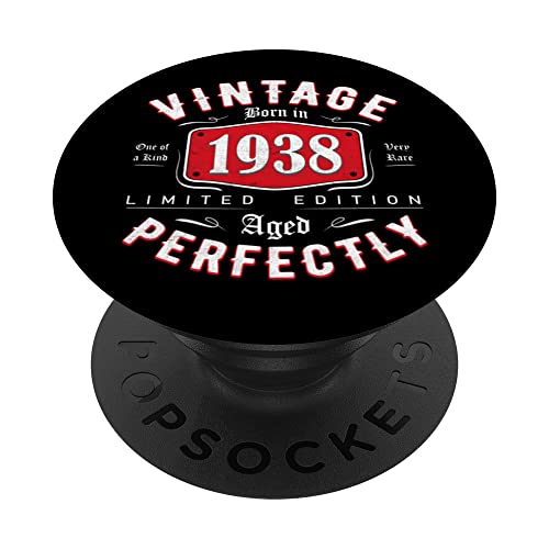 Consigue Promoción ahora Regalo 84 años Cumpleaños Hombre Mujer - Vintage 1938 PopSockets PopGrip Intercambiable Ofertas 2025 | regaloscumple.com