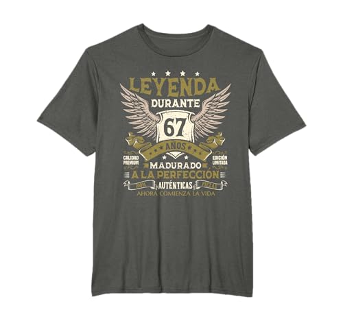 Comprar 67 Cumpleaños 67 Cumpleaños Años Hombre Mujer Vintage Regalo Camiseta Ofertas 2025 | regaloscumple.com