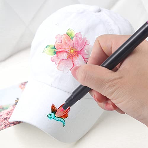 Oferta Flash 12 Colores Rotulador Textil Permanente Camisetas Jeans Sombreros Bolsas Lona Zapatos